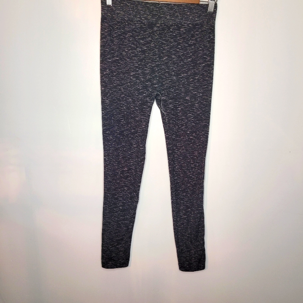 Lucky Brand Cloud Jersey Leggings Black W White Lines Size ML